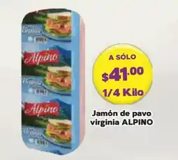 Super Aki Alpino jamón de pavo virginia oferta