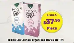 Super Aki Todas las leches orgánicas BOVE oferta