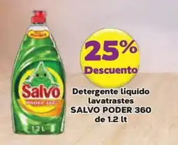 Super Aki Salvo Detergente líquido lavatrastes SALVO PODER 360 oferta