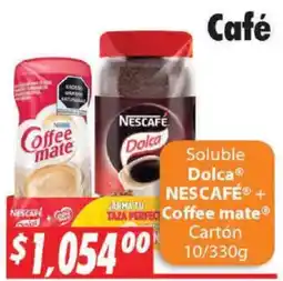 Casa Ley Nescafe Dolca + Coffee mate oferta