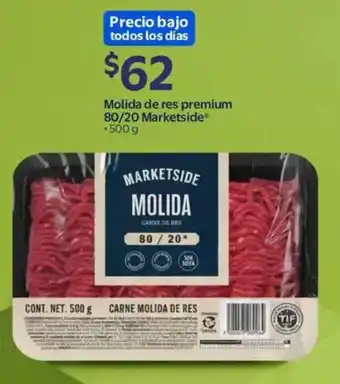 Marketside molida de res premium 80/20