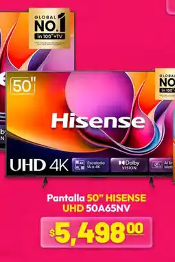 La Comer Hisense Pantalla 50" UHD 50A65NV oferta