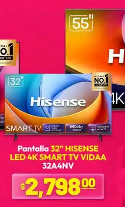 La Comer Hisense Pantalla 32" LED 4K SMART TV Vidaa oferta