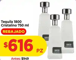 HEB Tequila 1800 Cristalino oferta