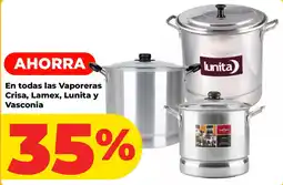 HEB Vaporeras Crisa, Lamex, Lunita y Vasconia oferta