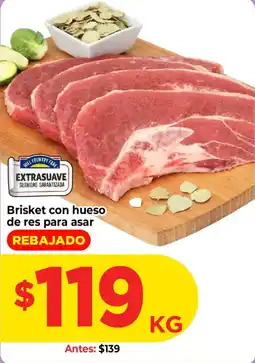 HEB Hill Country Fare Brisket con hueso de res para asar oferta