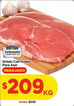 HEB hill country fare sirloin con hueso para asar oferta