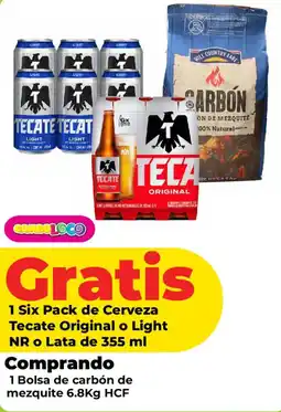 HEB Tecate Six Pack de Cerveza Original o Light oferta