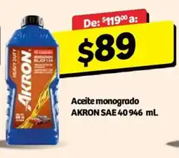 Soriana Híper Akron aceite monogrado oferta