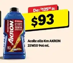 Soriana Híper Akron Aceite alto Km oferta