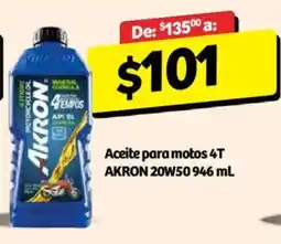 Soriana Híper Akron aceite para motos 4t oferta