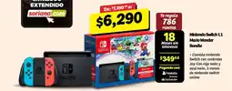 Soriana Híper Nintendo Switch 1.1 Mario Wonder Bundle oferta