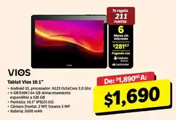 Soriana Híper Vios Tablet Vios 10.1" oferta