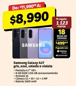 Soriana Híper Samsung Galaxy A57 oferta