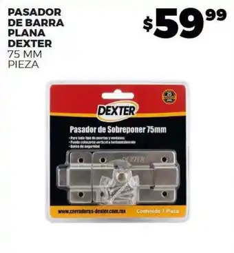 Dexter Pasador de Barra Plana