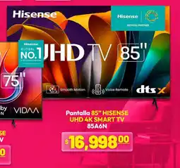 La Comer Hisense pantalla 85" uhd 4k smart tv oferta