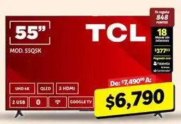 Soriana Mercado TCL 55Q5K oferta