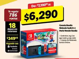Soriana Mercado Nintendo Switch 1.1 Mario Wonder Bundle oferta