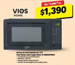 Soriana Mercado Vios Home Horno de microondas 0.7 P3 oferta