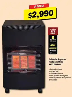 Soriana Mercado Vios Home Calefactor de gas con ruedas oferta