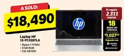 Soriana Híper hp laptop 15-fc0287la oferta