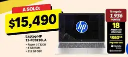 Soriana Híper hp laptop 15-fc0230la oferta