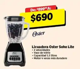 Soriana Híper Oster Licuadora Soho Lite oferta
