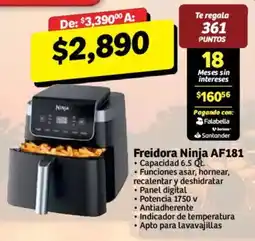 Soriana Híper Ninja Freidora AF181 oferta