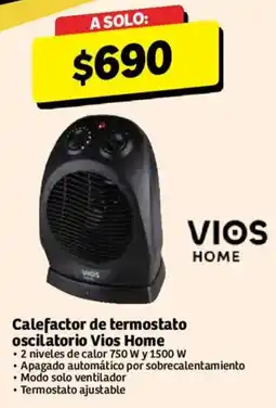 Soriana Híper Vios Home Calefactor de termostato oscilatorio oferta