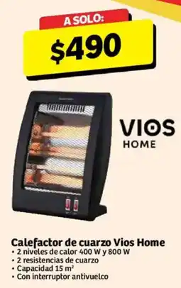 Soriana Híper Vios Home Calefactor de cuarzo oferta