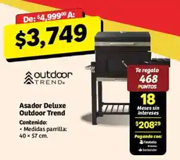 Soriana Híper outdoor trend asador deluxe oferta