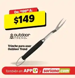 Soriana Híper Outdoor Trend Trinche para asar oferta