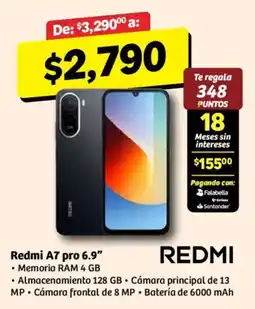 Soriana Mercado Redmi A7 pro 6.9" oferta