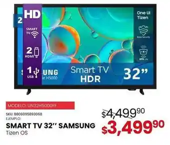 Samsung - smart tv 32 un32h5000ff