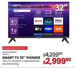 Woolworth Pioneer - smart tv 32 ple-32r25h1 oferta