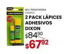 Woolworth Dixon - 2 pack lápices adhesivos oferta