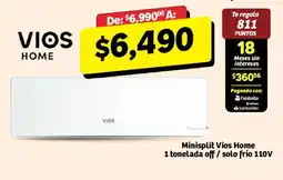 Soriana Híper Vios Home Minisplit 1 tonelada off / solo frío 110V oferta