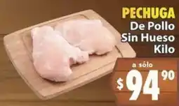 Casa Ley Pechuga De Pollo Sin Hueso Kilo oferta