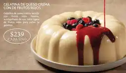 Soriana Híper Una - gelatina de queso crema con frutos rojos oferta