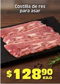 Soriana Híper Costilla de res para asar oferta