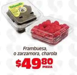 Soriana Híper Frambuesa, o zarzamora, charola oferta