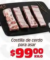 Soriana Híper Costilla de cerdo para asar oferta