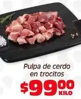 Soriana Híper Pulpa de cerdo en trocitos oferta