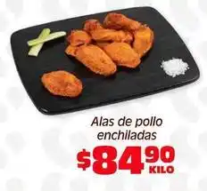 Soriana Híper Alas de pollo enchiladas oferta