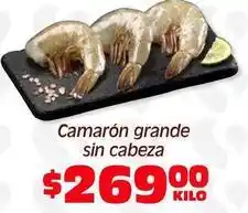 Soriana Híper Camarón grande sin cabeza oferta