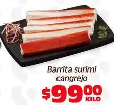 Soriana Híper Barrita surimi cangrejo oferta