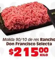 Soriana Híper Don francisco - molida 90/10 de res oferta
