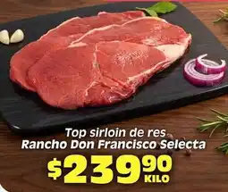Soriana Híper Don francisco - top sirloin de res oferta