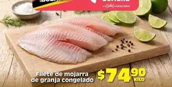 Filete de mojarra de granja congelado