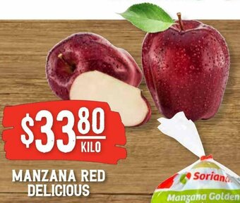 Soriana Híper Manzana Red Delicious oferta